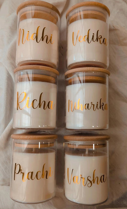 Personalised candle