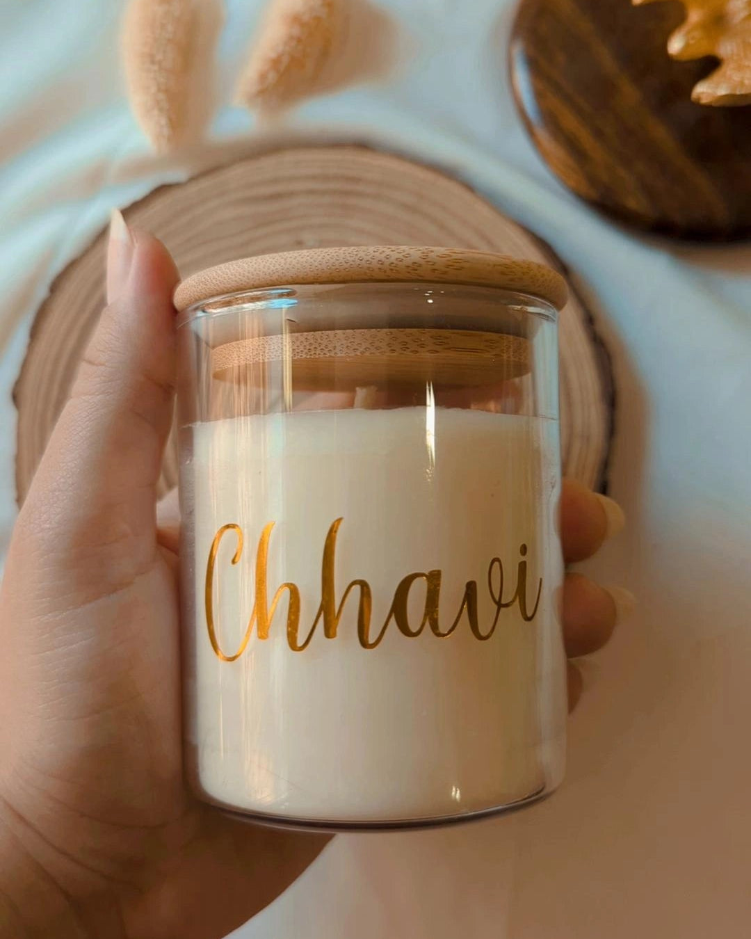 Personalised candle