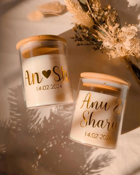 Personalised candle
