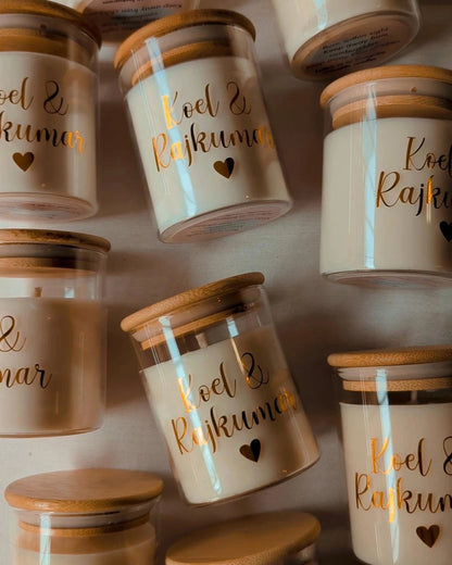 Personalised candle