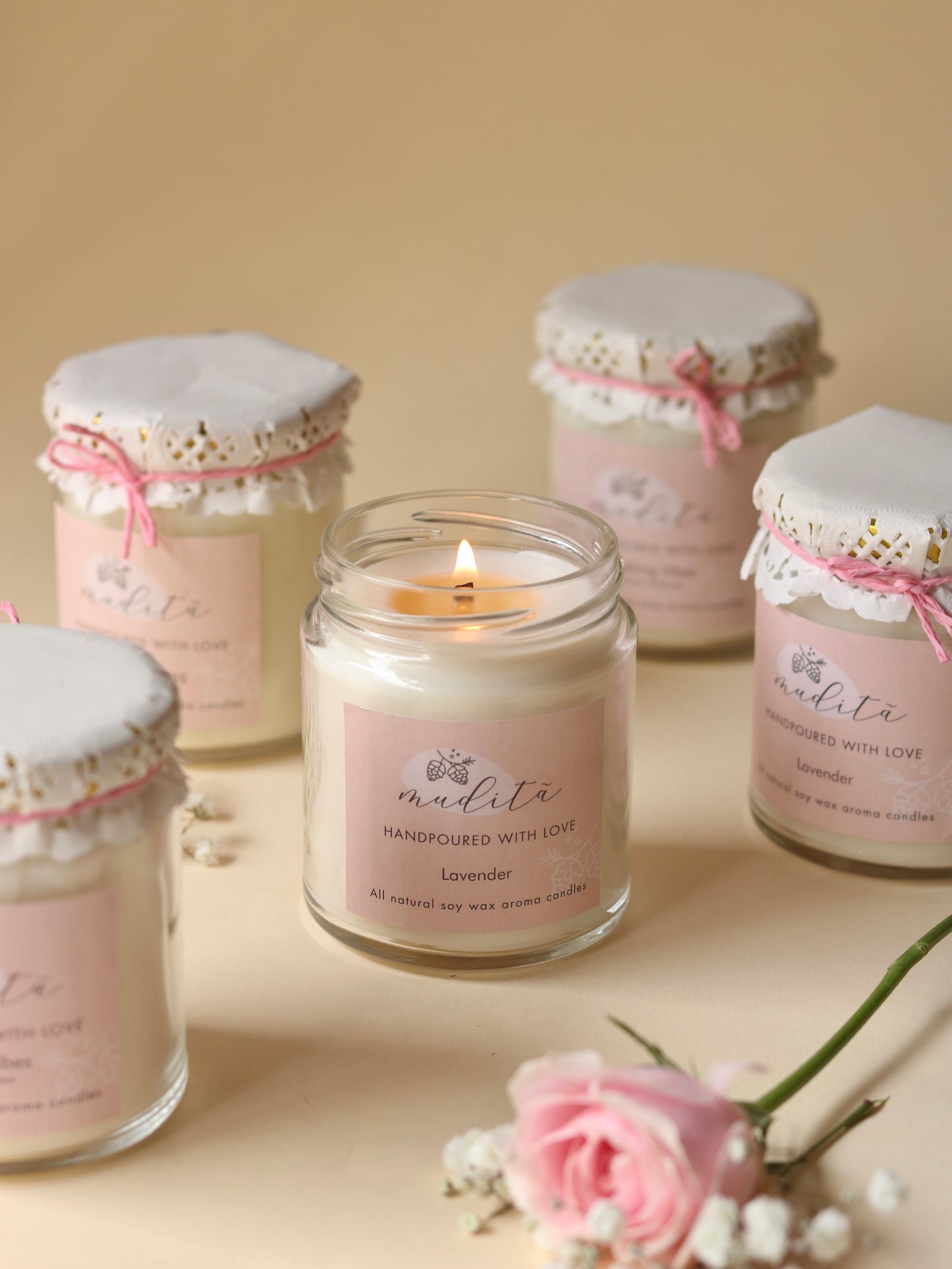 Mason jar candle