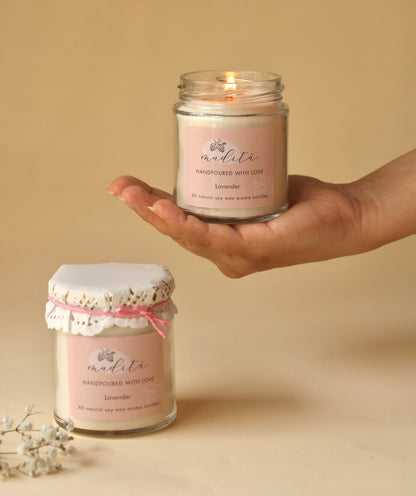 Mason jar candle
