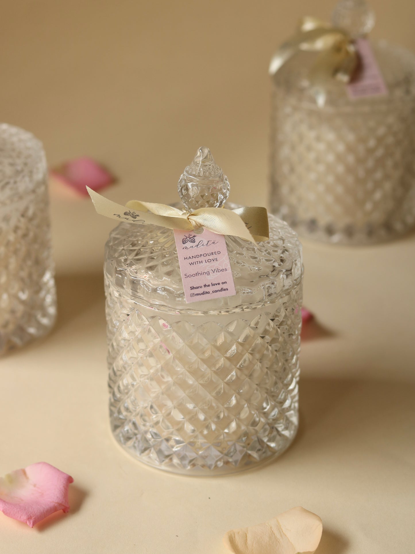 Crystal candle : 2 wick