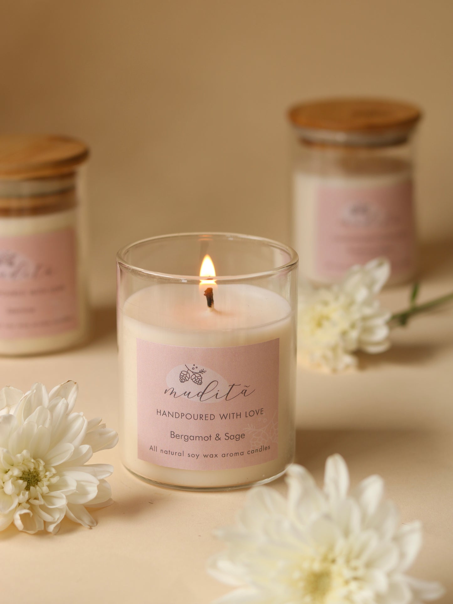 Wooden lid candle